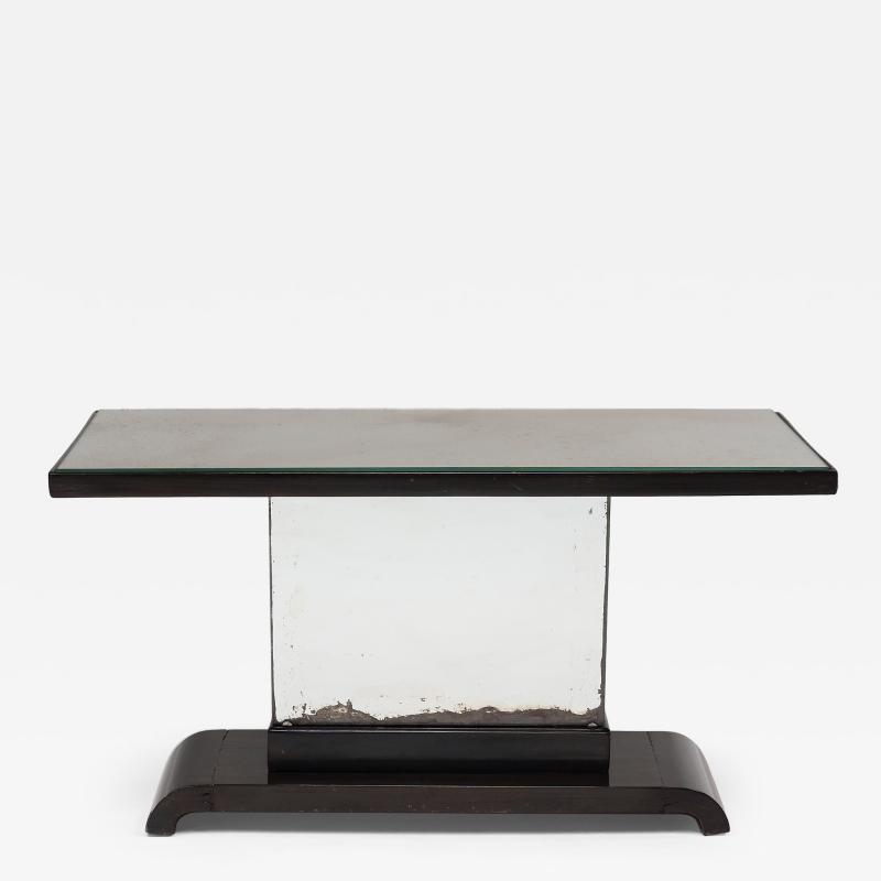 Deco Mirrored Pedestal Table
