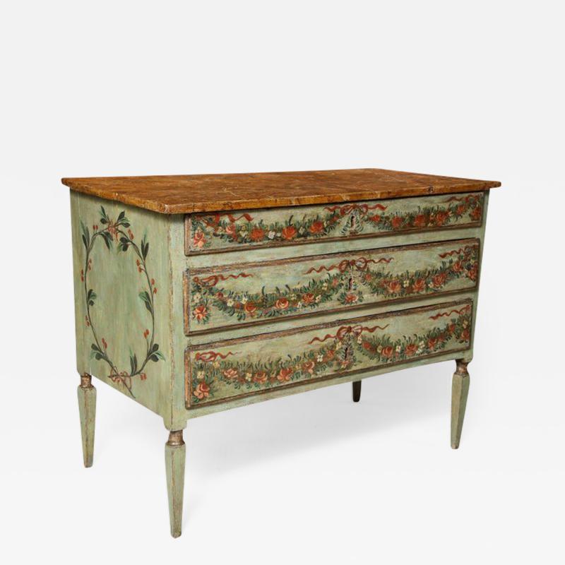 Decorated Venetian Neoclassical Commode