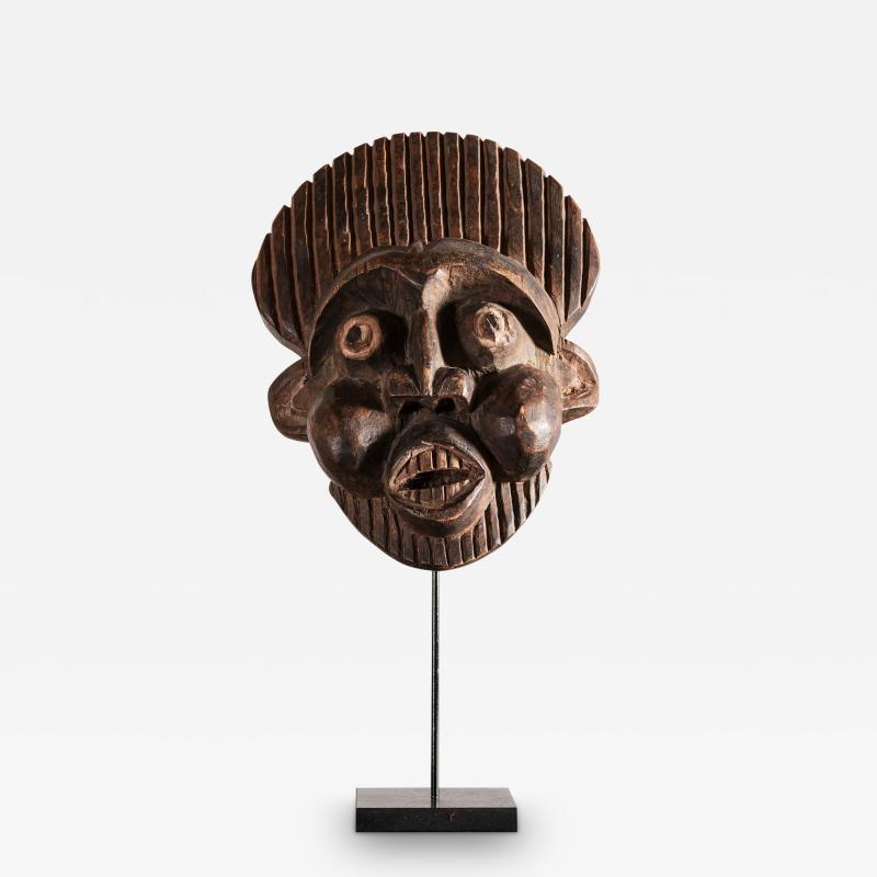 Decorative African Mask Cameroon 1950s