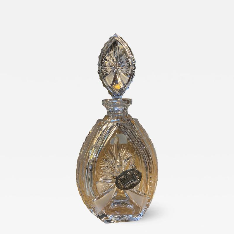 Decorative Crystal Bottle made in Italy 1950s