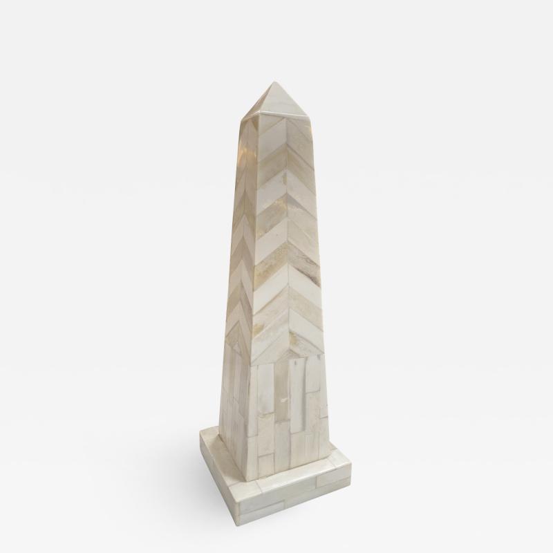 Decorative Italian Wood Obelisk 1970s