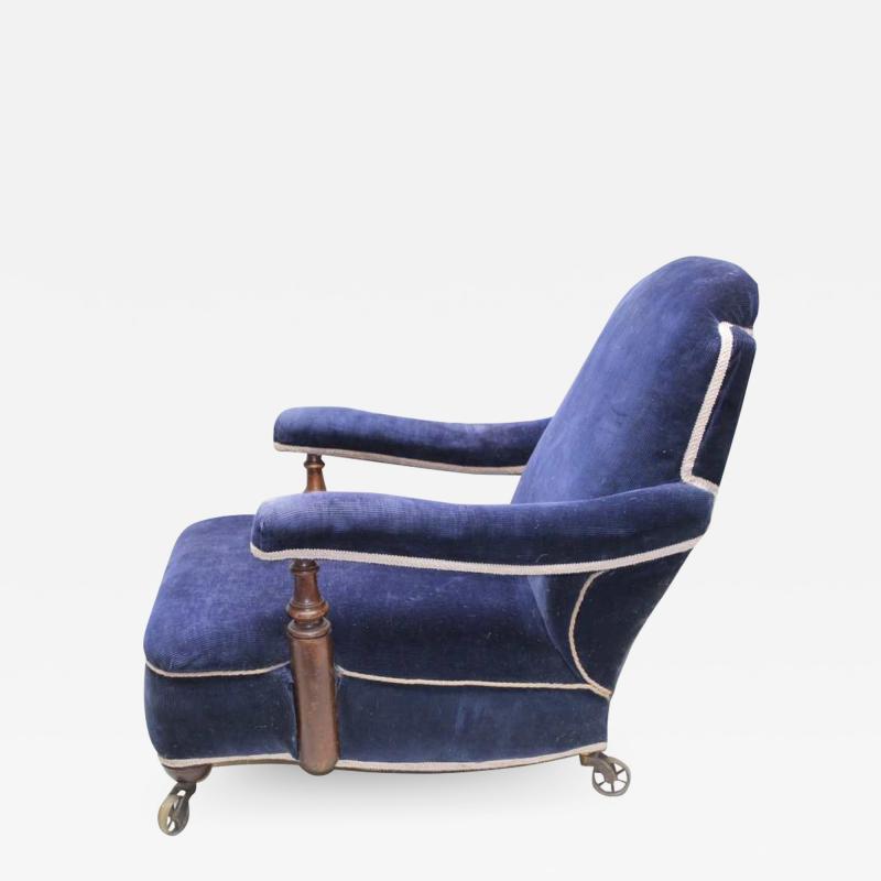 Deep Blue Club Chair