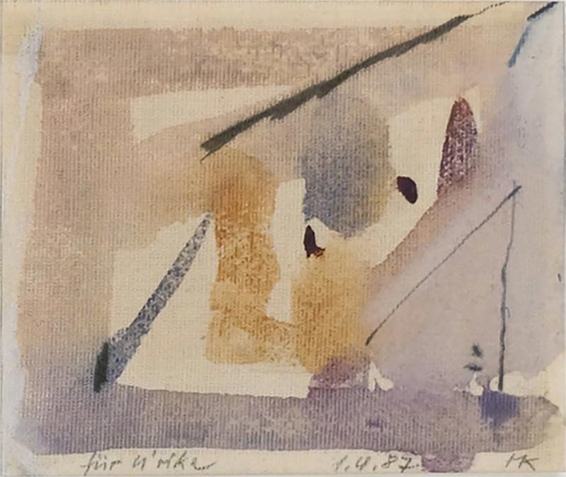 Delphine Kreuter Abstract Watercolor Painting by Delphine Kreuter