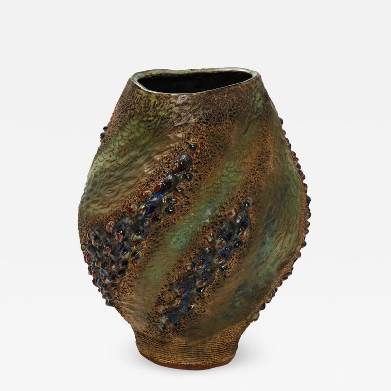 Dena Zemsky Hand Built Ceramic Vase by Dena Zemsky