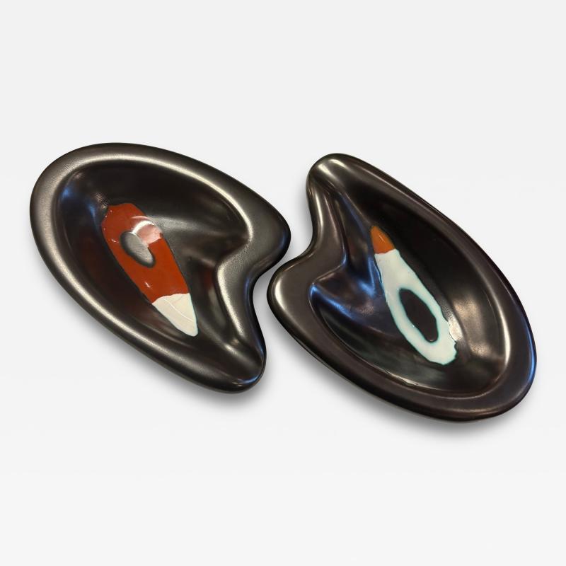 Denise Peter Orlando pair of pocket trays by Orlando Peter Circa 1960s Vallauris