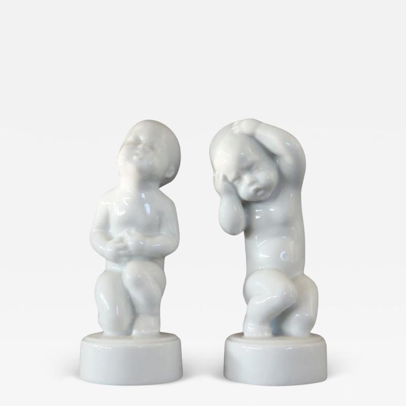 Denmark Porcelain Set of 2 Figurines Bing Grondahl