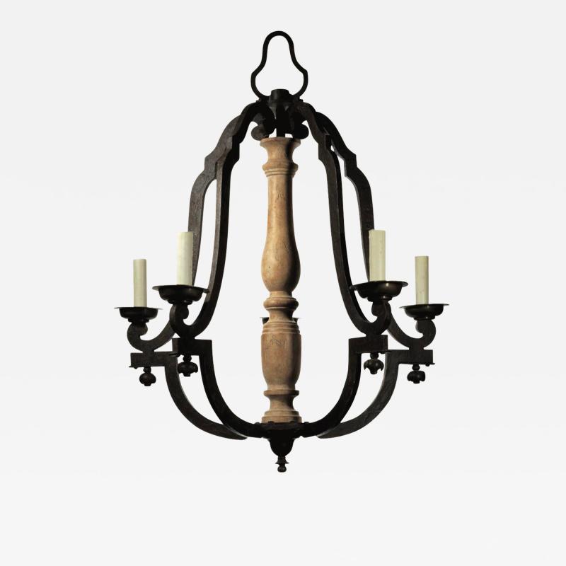 Dennis Leen Dennis Leen Louis XIV Wrought Iron Chandelier