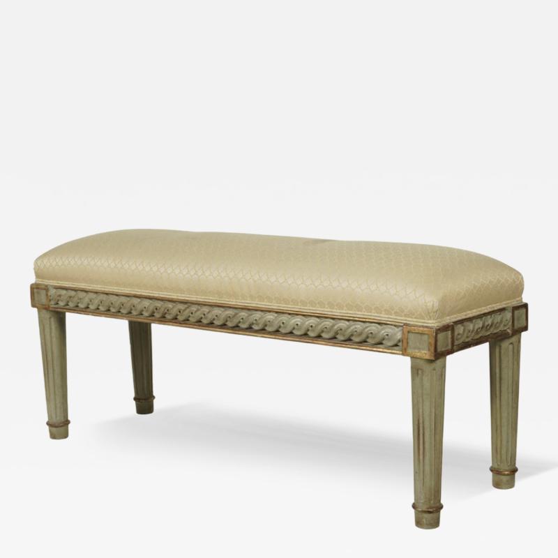 Dennis Leen Dennis Leen for Formations Furniture Neoclassical Green Gold Bench
