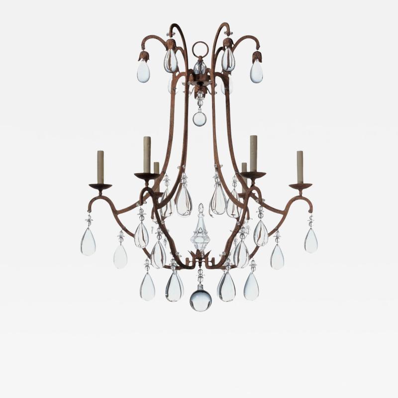 Dennis Leen Dennis and Leen Formations French Crystal Primitive Chandelier