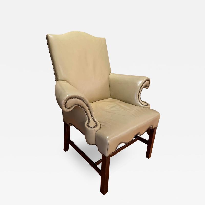 Dennis Leen George III Style Dennis Leen Ascot Leather Arm Chair