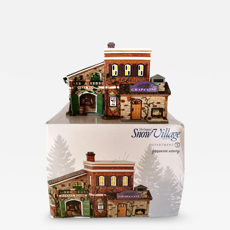 Dept 56 Grapevine Winery Ceramic Building From The Original Snow Village Series