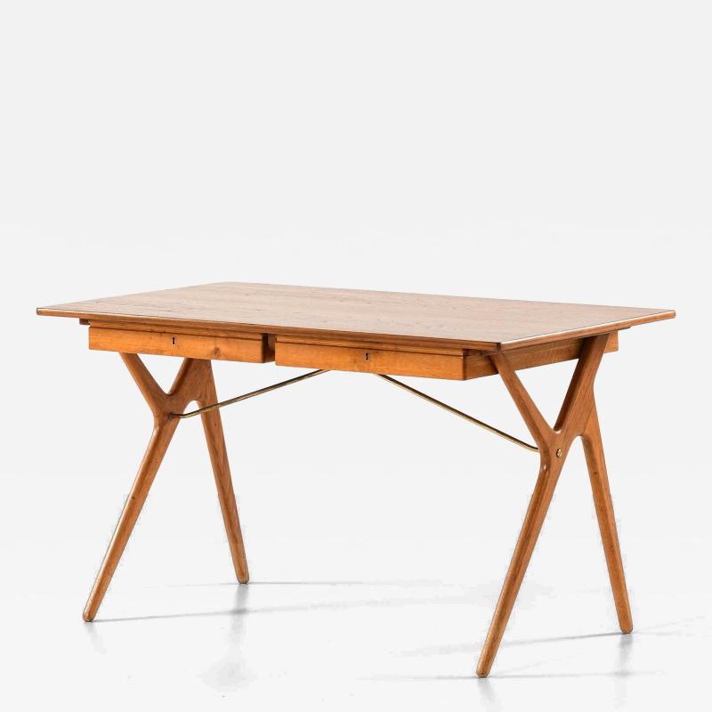 Desk in Brass and Teak 1950s