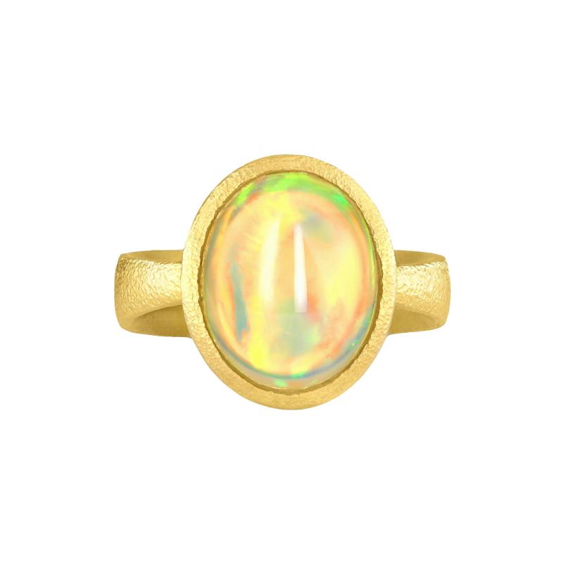 Devta Doolan Fine Mexican Crystal Opal 22k Gold One of a Kind Ring Devta Doolan 2024