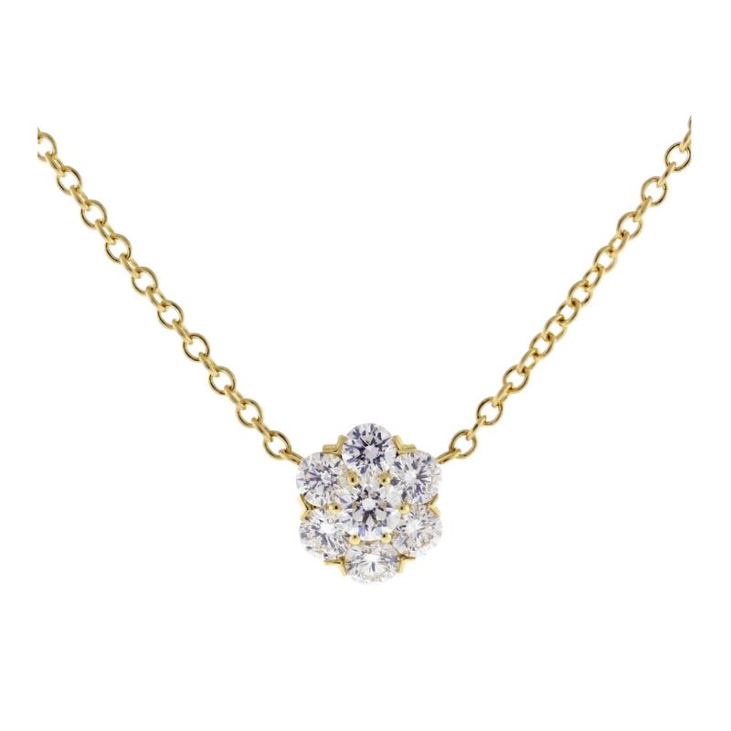 Diamond Fiore Cluster Pendant