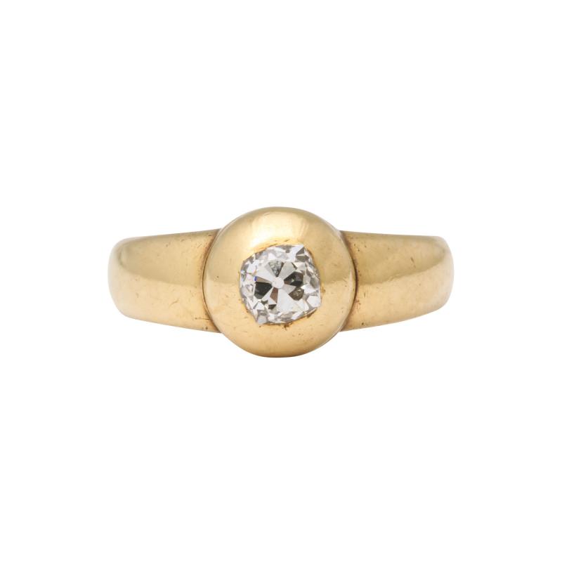 Diamond and 18 kt Gold Ring