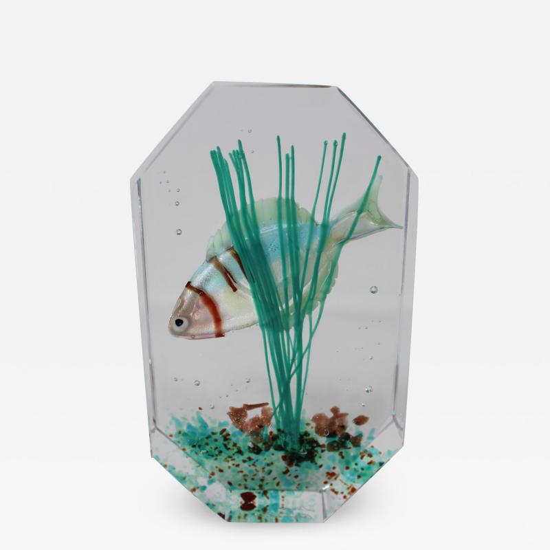 Diego Costantini Murano Glass Aquarium by Costantini