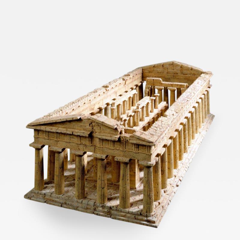 Dieter C llen A Cork Model of the Temple of Poseidon at Paestum by Dieter C llen