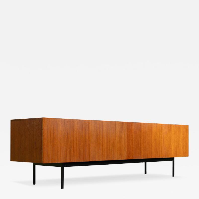 Dieter Waeckerlin Restored Dieter Waeckerlin Behr Mobel Model B40 Steel Teak Sideboard Cabinet