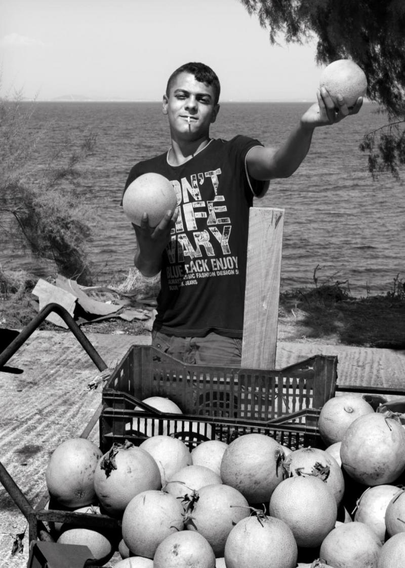 Dimitris Yeros Gypsy boy selling melons