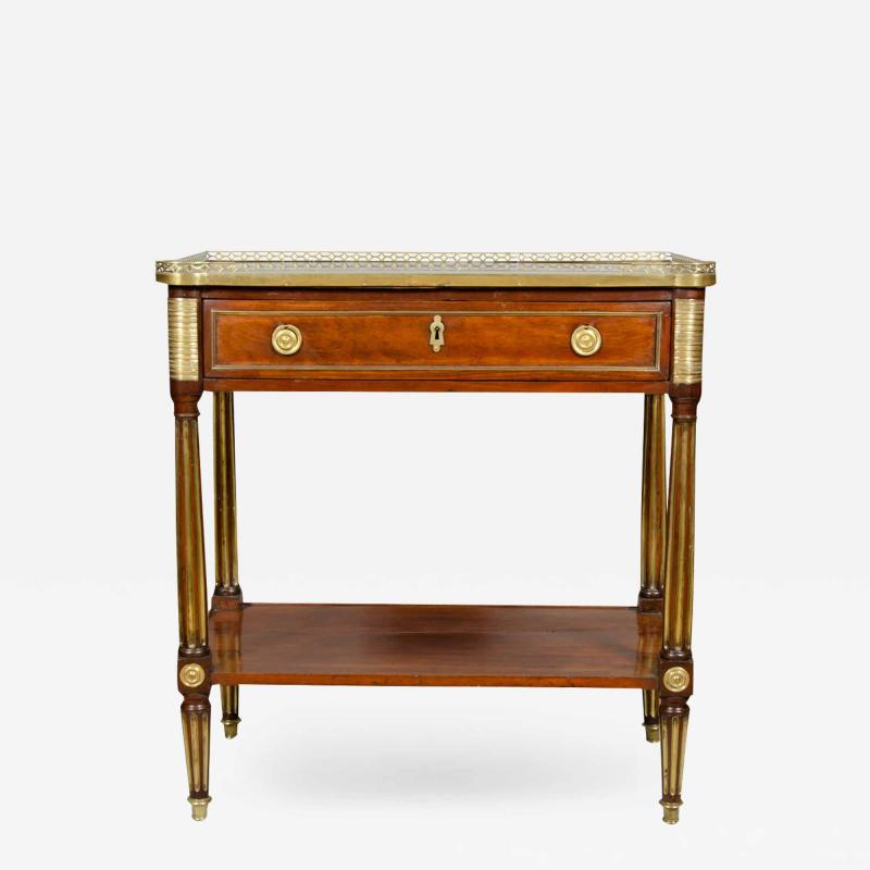 Directoire Mahogany and Brass Mounted Console Desserte