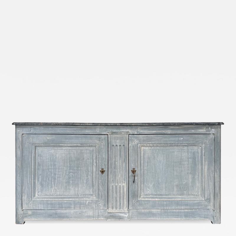 Directoire Sideboard with Faux Painted Marble Top Circa 1850