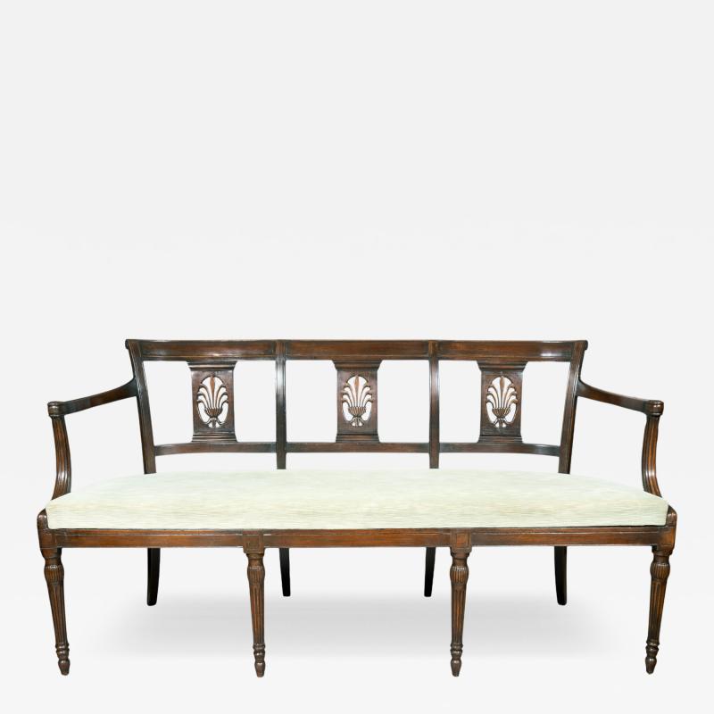 Directoire Style Mahogany Bench