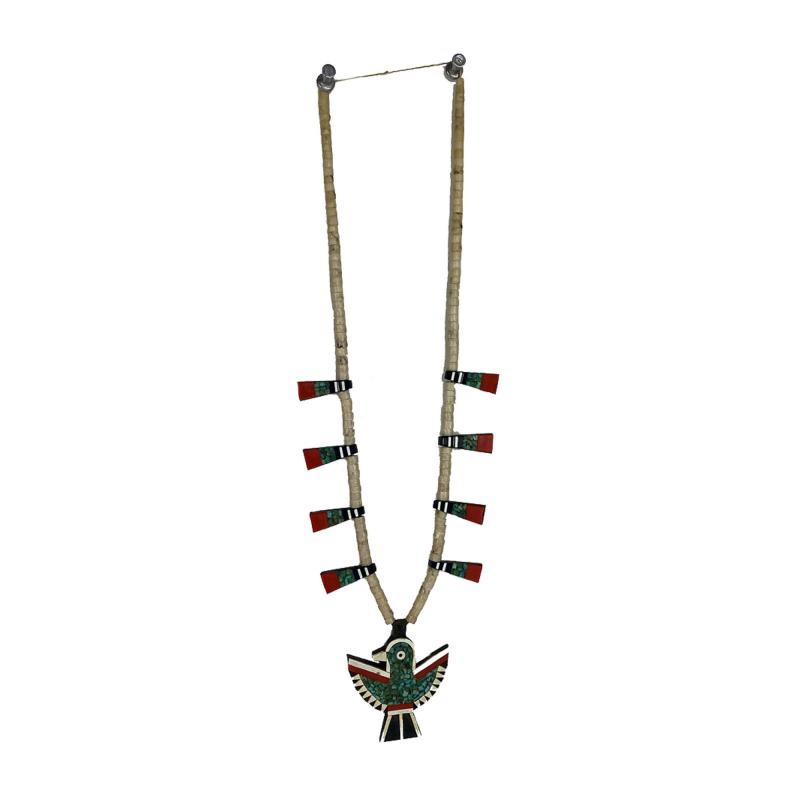 Dixon Stebola Santo Domingo Kewa squash blossom necklace