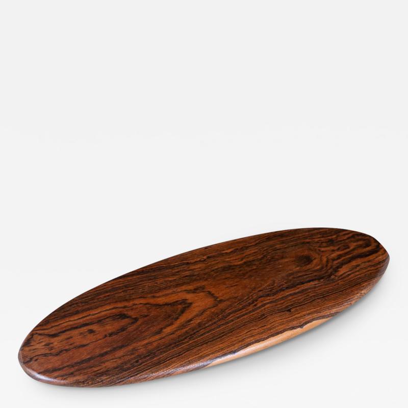 Don S Shoemaker Rosewood Oval Tray for Se al Furniture