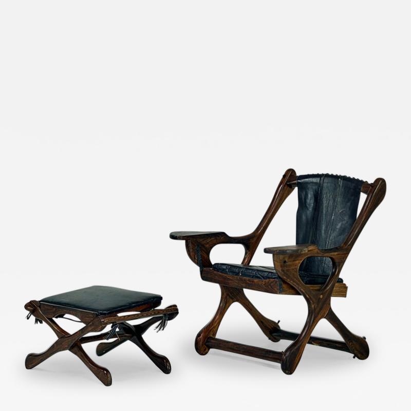 Don Shoemaker Rosewood Lounge Chair and Ottoman Don Shoemaker