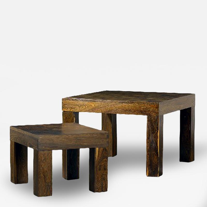 Don Shoemaker Two Rosewood Nesting Tables Don Shoemaker