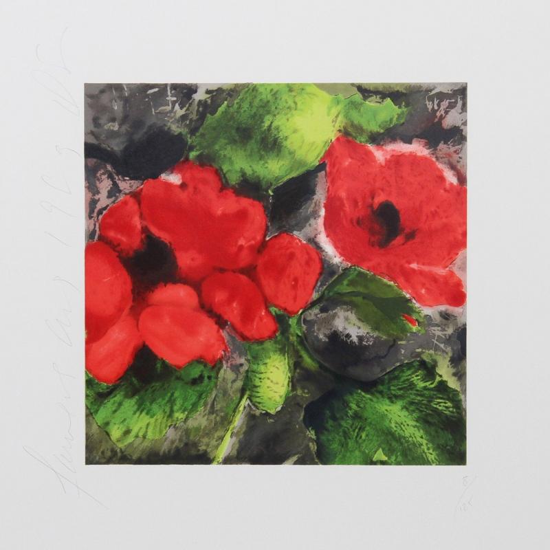 Donald Sultan Red Poppies