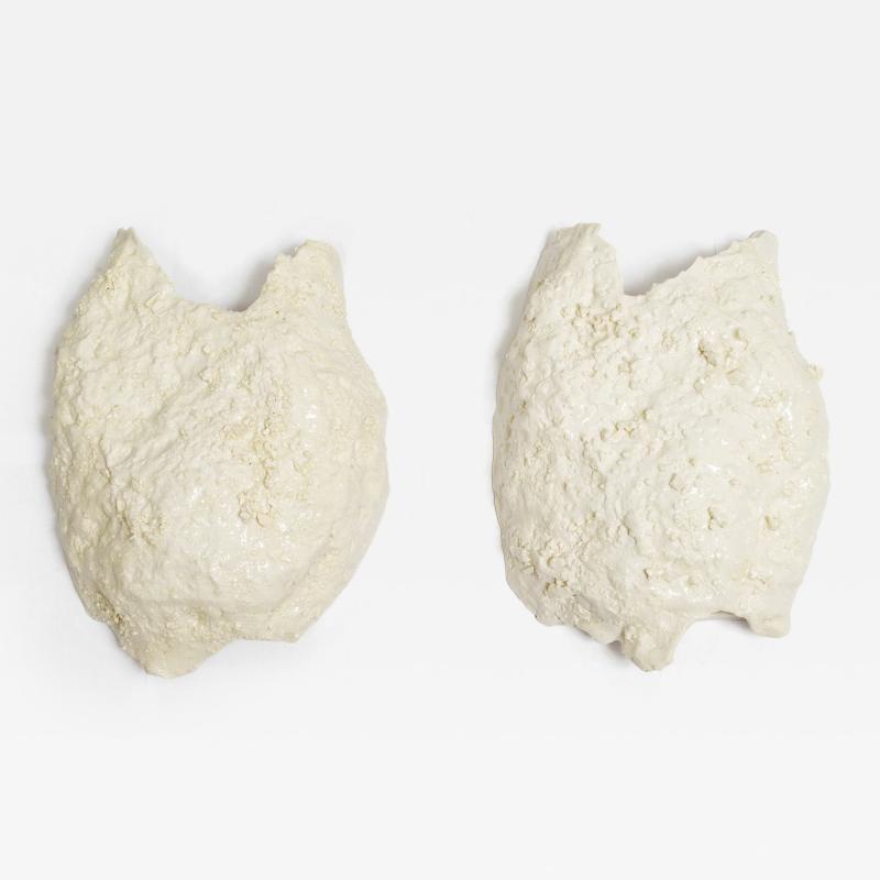 Dora Stanczel French Bespoke Mona Sconces by Ceramicist Dora Stanczel