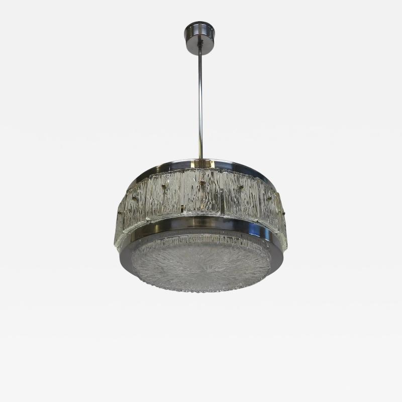 Doria Leuchten Doria Leuchten Mid Century Wave Glass Pendant