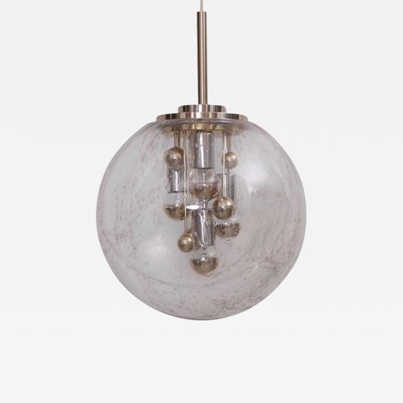 Doria Leuchten Huge Sputnik Bubble Glass Pendant Lamp by Doria