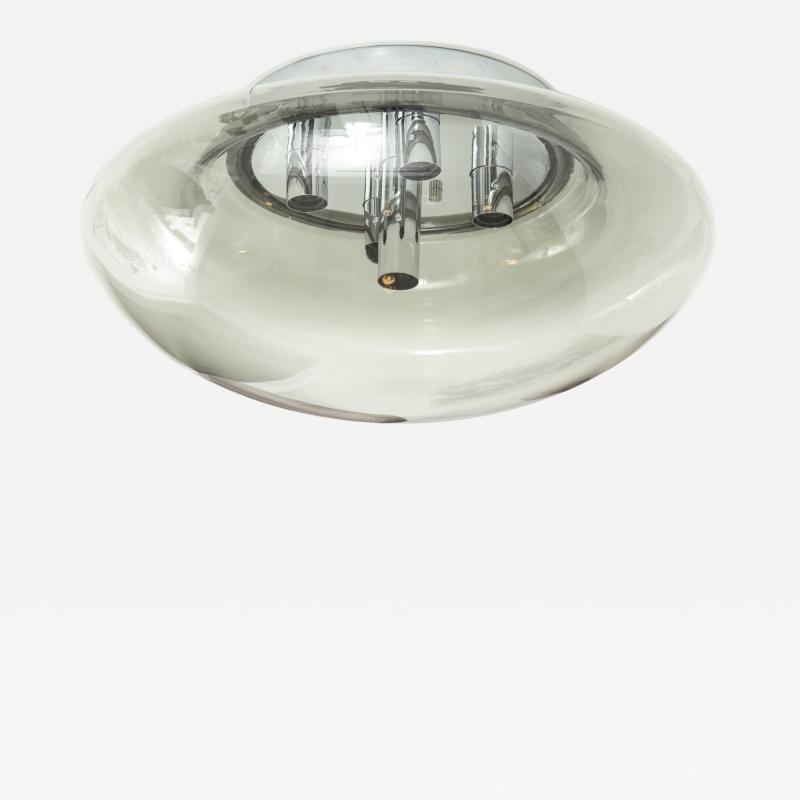 Doria Leuchten Large Space Age Ceiling Flush Mount Fixture by Doria