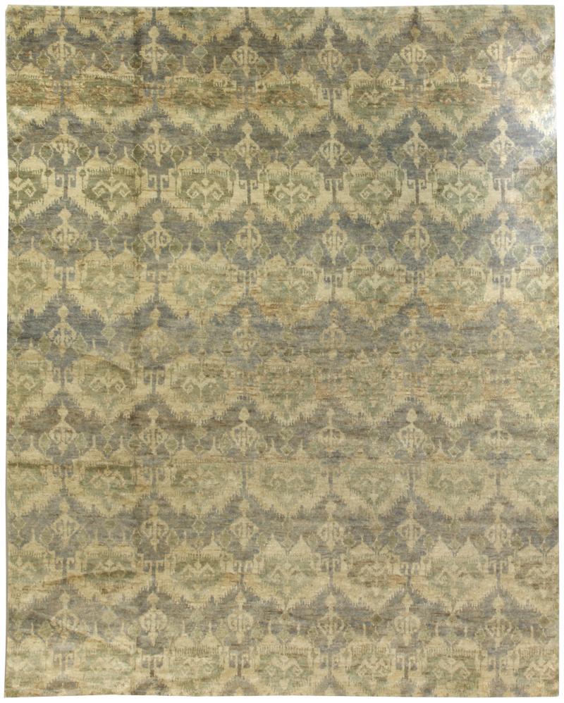 Doris Leslie Blau Collection Contemporary Mallow Mint Abstract Handmade Rug