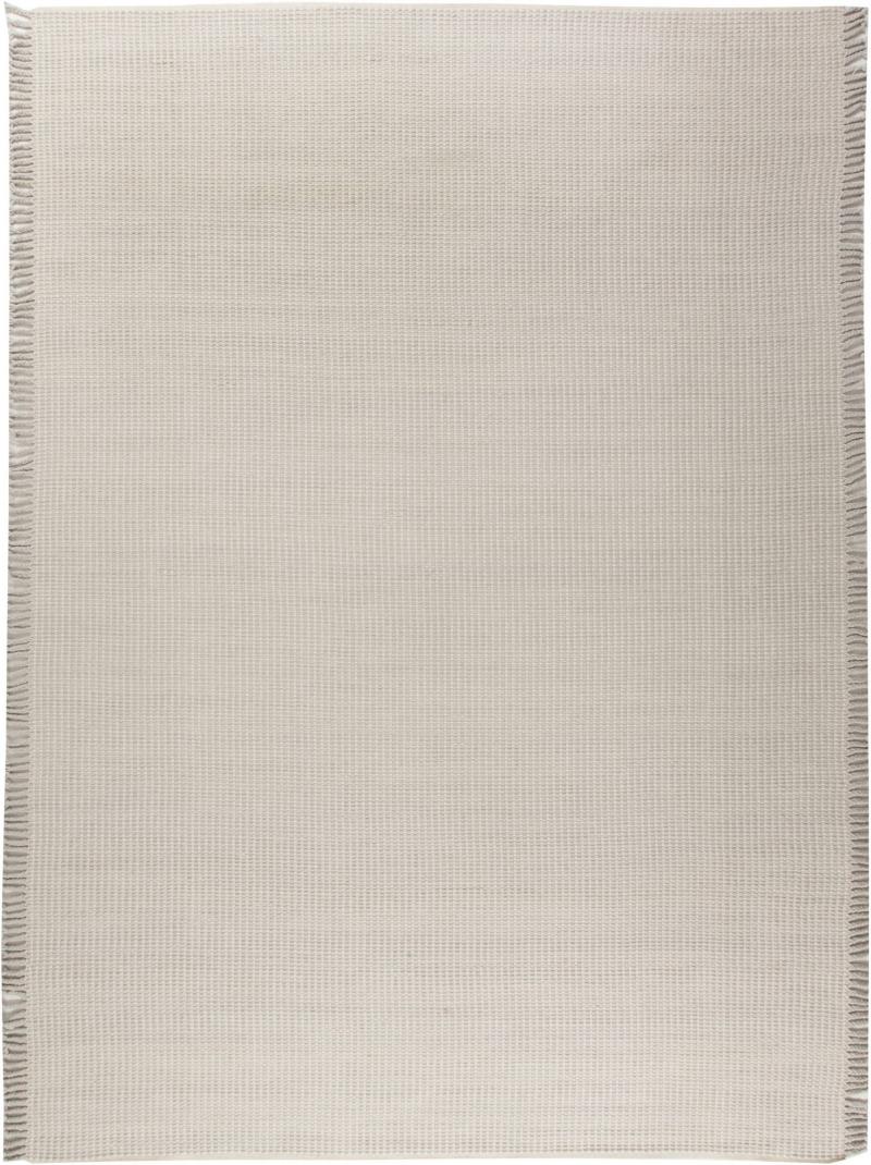 Doris Leslie Blau Collection Contemporary Solid Beige Gray Flat Weave Wool Rug