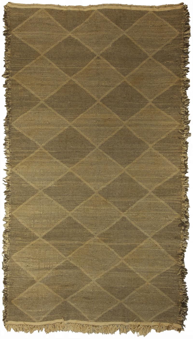 Doris Leslie Blau Collection Diamond Shaped Brown Beige Flat Weave Rug