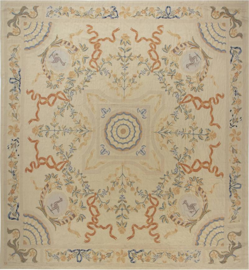 Doris Leslie Blau Collection Floral Bessarabian Design Handmade Wool Rug