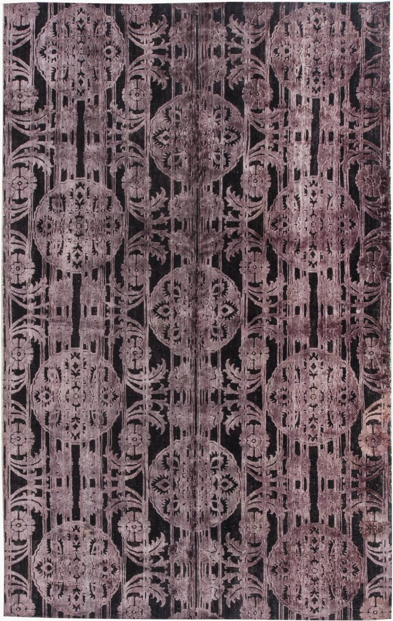 Doris Leslie Blau Collection Hand Tufted Purple Indian Wool Carpet