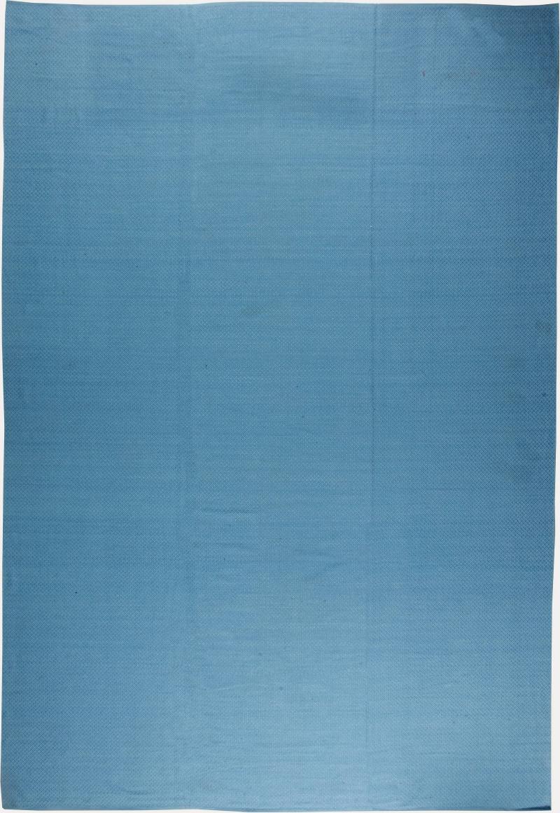 Doris Leslie Blau Collection High Quality Contemporary Solid Blue Flat Weave Rug