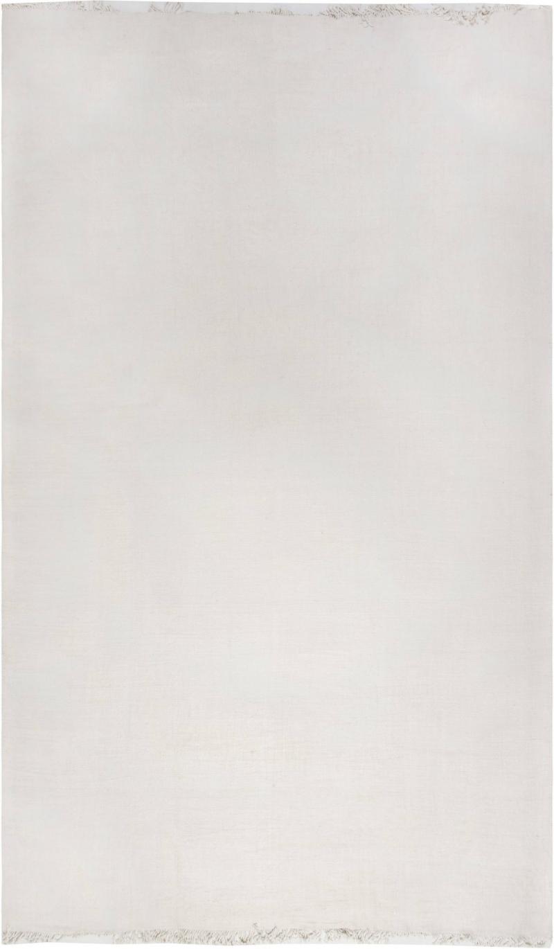 Doris Leslie Blau Collection Mirage Solid White Flat Weave Wool Rug