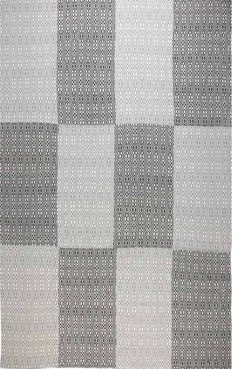 Doris Leslie Blau Collection Modern Chessboard Pattern Flat Weave Wool Rug