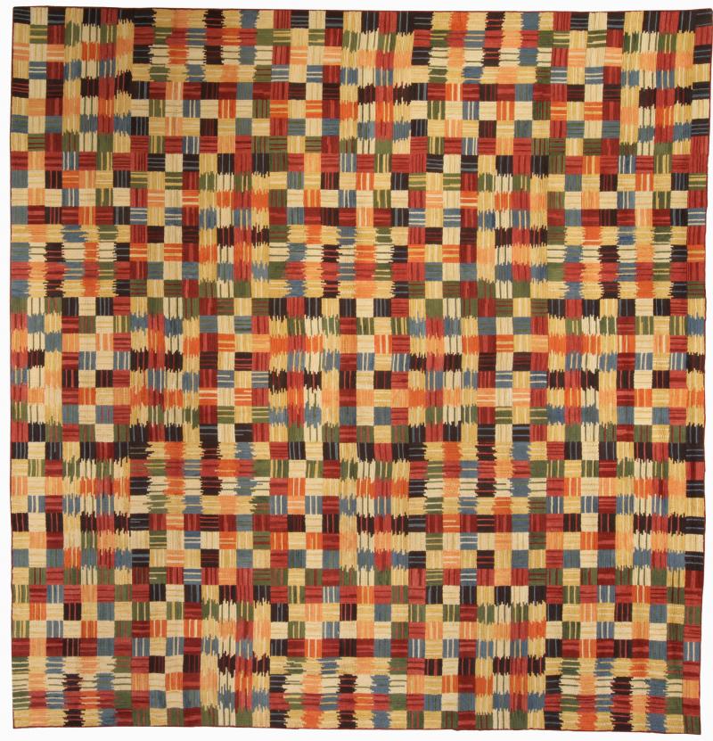 Doris Leslie Blau Collection Modern Geometric Design Handmade Cotton Rug