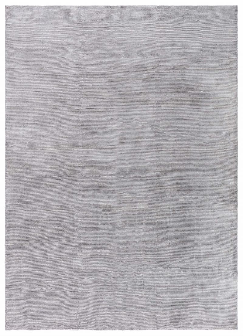 Doris Leslie Blau Collection Modern Taupe Rug in Wool and Silk