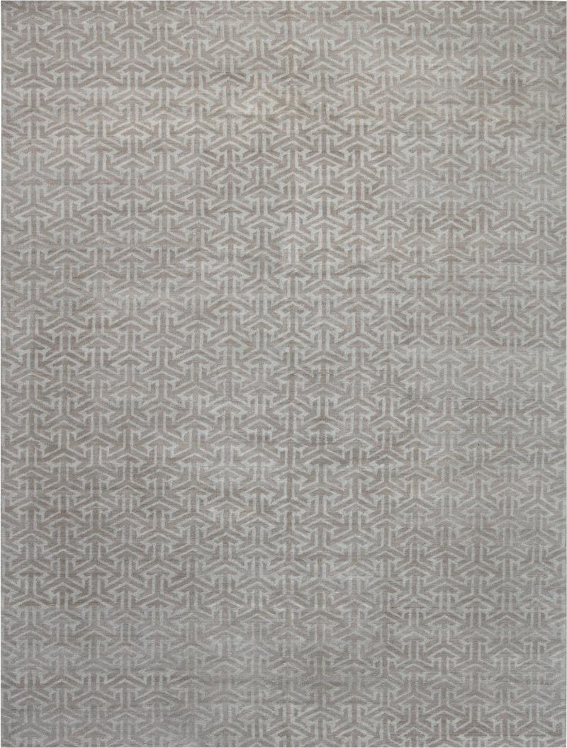 Doris Leslie Blau Collection Modern Terra Rug in Natural Wool