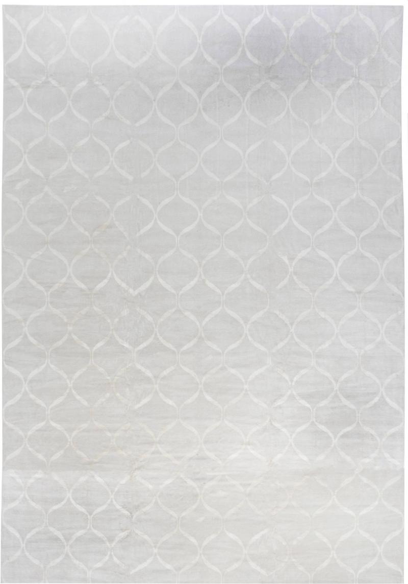 Doris Leslie Blau Collection Oversized Contemporary Gray Wool Rug