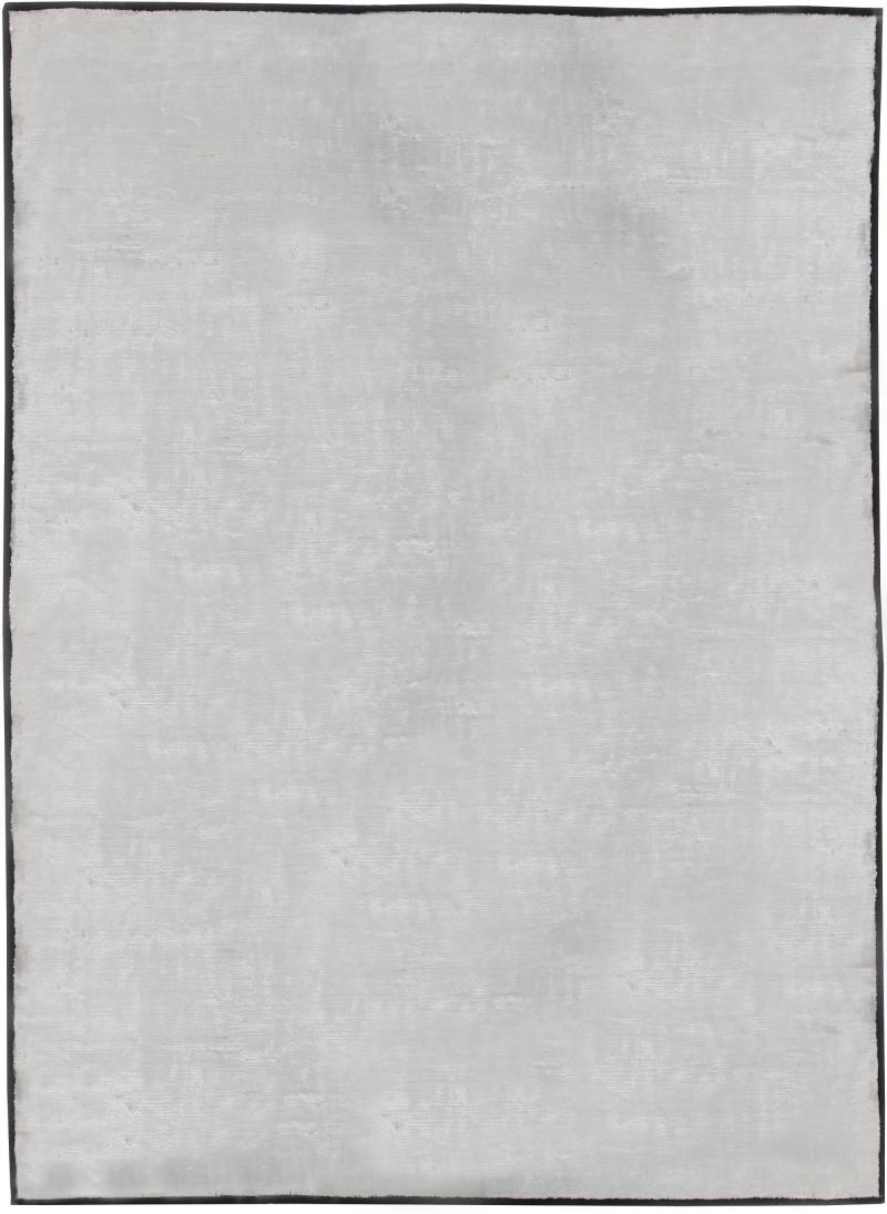 Doris Leslie Blau Collection Silver Gray Handmade Banana Silk Rug