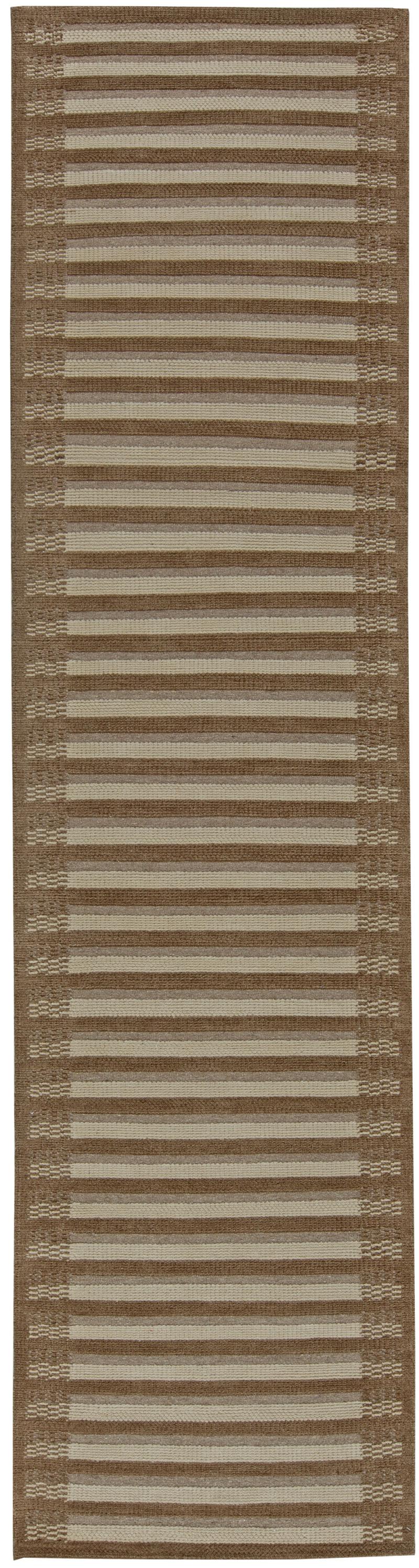 Doris Leslie Blau Collection Striped Swedish Inspired Runner B