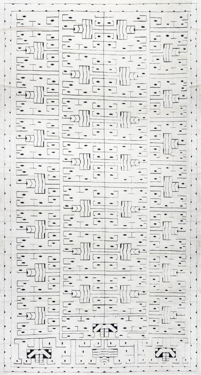 Doris Leslie Blau Collection Swedish Skvattram Style Rug